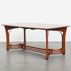 Zeer Mooie Art Nouveau Jugendstil Design Eettafel Van Schuitema Met Prachtige Details thumbnail 11