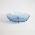 Blue Glass Papyrus Bowl By Verlys Verrerie, 1930S thumbnail 11