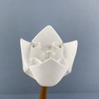 Nederlands Witte Tulp Lamp Van Bonydesign (Niet Gesigneerd), Tafellamp, Bureaulamp thumbnail 2