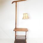 Lectuurtafel Met Lamp | Bijzettafel Eiken Vloerlamp Lectuur thumbnail 5