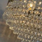 Vintage Kristallen Kroonluchter Hanglamp Brons Goud Frame thumbnail 7