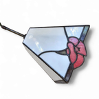 3 Light Chandelier With Glass Shades /art Deco thumbnail 13