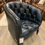 Showroommodel The York Chesterfield Fauteuil Jeans Blauw thumbnail 4