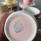 Boch Vintage Koffiekopjes Met Schotels – Roze & Geel (set Van 7) thumbnail 3