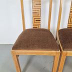 Set 4 Art Deco Eetkamerstoel Jaren 30 Stoelen Vintage Stoel thumbnail 12
