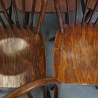 Set Van 10 Houten Vintage Windsor Spijlen Stoelen Uit De Jaren ’70 In Engelse Stijl thumbnail 9