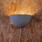 ' Moderne Vintage Wandlamp Van Wit Metaal Van Light Studio By Horn. Postmoderne Strakke Lamp, Strak thumbnail 3