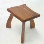 Vintage Brutalist Mini Boomstam Bijzettafel thumbnail 5