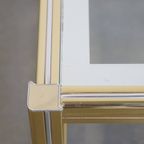 Mooie Vintage Hollywood Regency Design Bijzet/ Salontafel Met Een Glazen Blad thumbnail 8
