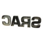 Grote Metalen Letters Cars Zwart Gelakt Reclame Mancave thumbnail 16