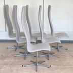 6 Oxford Stoelen Van Arne Jacobson Voor Fritz Hansen thumbnail 9