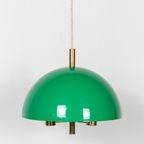 Groene Kunststof Hanglamp Jaren 70 thumbnail 2