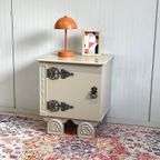Restyle Brocante Nachtkastje Zandbeige Vintage thumbnail 3