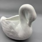 Bloempot Elegante Zwaan Wit Keramiek thumbnail 4