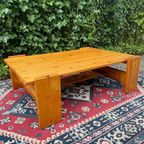 Vintage Grenen Salontafel Scandinavisch Design thumbnail 3