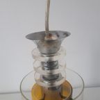 * Vintage Hanglamp Gele Hanglamp Glazen Lamp thumbnail 5