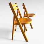 2x Mid Century Design Beukenhout Klapstoelen. thumbnail 10
