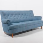Swedish Modern Elegant Carl Malmsten Sofa ‘home Evening’ By O.h. Sjögren, 1960’s thumbnail 4