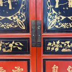 Chinese Kast Met Handbeschilderde Decoraties thumbnail 5