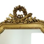 Grote Antieke Gouden Spiegel Met Kroon Klassiek Barok Frankrijk 118Cm thumbnail 10
