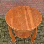 Ronde Salontafel In Een Blanke Kleur thumbnail 4