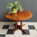 Teak Round Or Oval Dining Table 1960S By Design Handwerk Denmark thumbnail 2