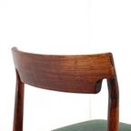 Set 4 Palissander Eetkamerstoelen Stoelen Vintage thumbnail 9
