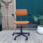 Vintage Bureaustoel Martin Stoll Retro Design Stoel Oker 70 thumbnail 13