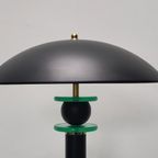 Vintage Tafellamp Space Age Stijl Zwarte Lamp Metaal thumbnail 5