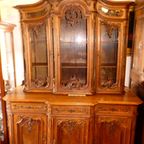 Grote Luikse Deux Corps Vitrinekast. thumbnail 10