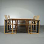 Extremely Rare Finnish Dining Set By Simo Heikkilä / Pentik. 1980s thumbnail 7