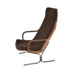 Dirk Van Sliedregt For Gebroeders Jonkers - Rattan / Wicker Lounge Chair With Cushion - thumbnail 4