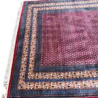 Handgeknoopt Perzisch Sarough Mir Vloerkleed 245X295Cm - Vintage Tapijt - Rood Beige Blauw- Reliving thumbnail 5