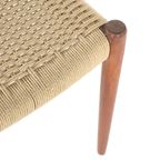 Set 4 Niels Otto Moller Stoelen Model 75 Möller Vintage Papercord thumbnail 6