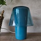 Ikea Gavik Glazen Blauwe Lamp thumbnail 4