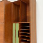 Scandinavisch Vintage Teak Fineren Boekenkast Bergnas thumbnail 9