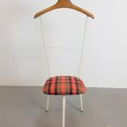 Vintage Dressboy Stoeltje Valet Mid Century Hout Metaal ’60 thumbnail 3