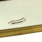 Vintage Drieluik Spiegel Bladgoud Verguld Hollywood Regency 86Cm thumbnail 2