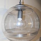 3 Zeldzame Vintage Dikwandige Glazen Globe Bol Lampen Jaren 70S thumbnail 3