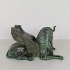 Bronzen Sfinxtafel Met Glazen Blad thumbnail 2