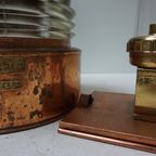Antieke Navigatielantaarn, Scheepslamp, Scheepslantaarn Ahlemann Schlatter Bremen thumbnail 12
