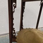 Antieke Bijzettafel Theetafel Koperen Bladen Inklapbaar thumbnail 7