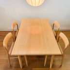Vintage Deense Eettafel In Beukenhout Van Gudme Uit 1970 thumbnail 10