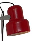 Space Age Design / 1970’S Lamp With Two Shades - Red And White With A Chrome Upright thumbnail 9
