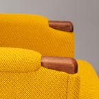 Geherstoffeerde Deens Design Gele Fauteuil By Johannes Andersen, 1960S thumbnail 10