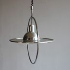 Silver Saturn Ceiling Lamp, Space Age 1970S thumbnail 17