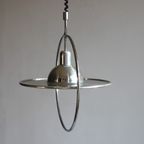 Silver Saturn Ceiling Lamp, Space Age 1970S thumbnail 6
