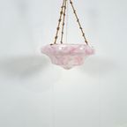 Art Deco Roze Glazen Schaallamp thumbnail 2