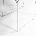 Vintage Mid-century Set Van 7 Zwart-witte Harry Bertoia Eetkamerstoelen thumbnail 6