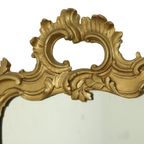Antieke Franse Vergulde Spiegel Barok Stijl 19de Eeuw 148cm thumbnail 17